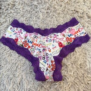 NWT Rare VTG 2010 Victoria’s Secret PINK Graffiti Panties Small